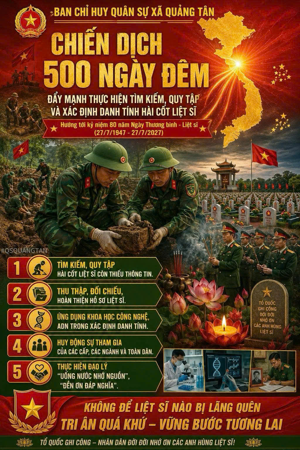 Chiến dịch 500 ngày đêm – tri ân những người con ưu tú của tổ quốc